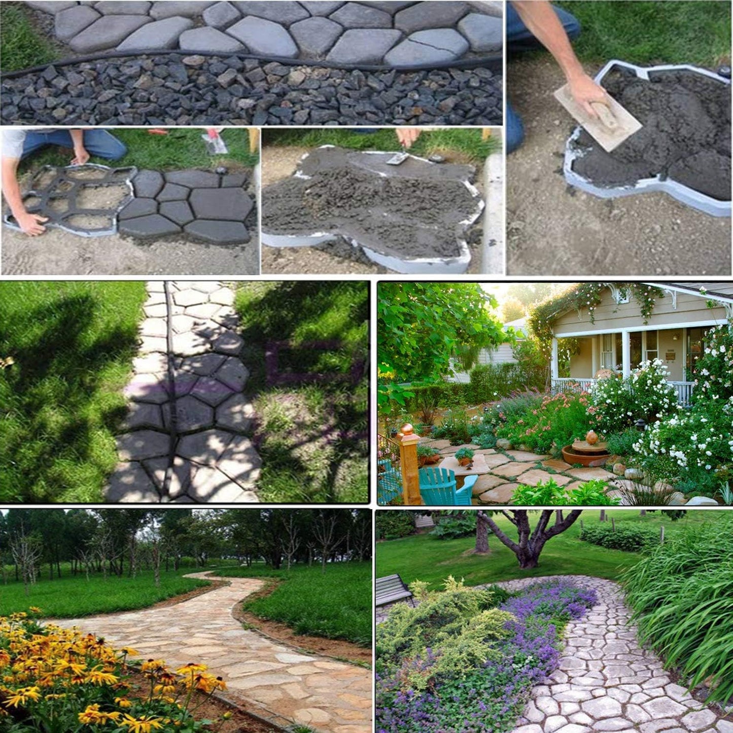 Moule en Béton pour Chemins de Jardin